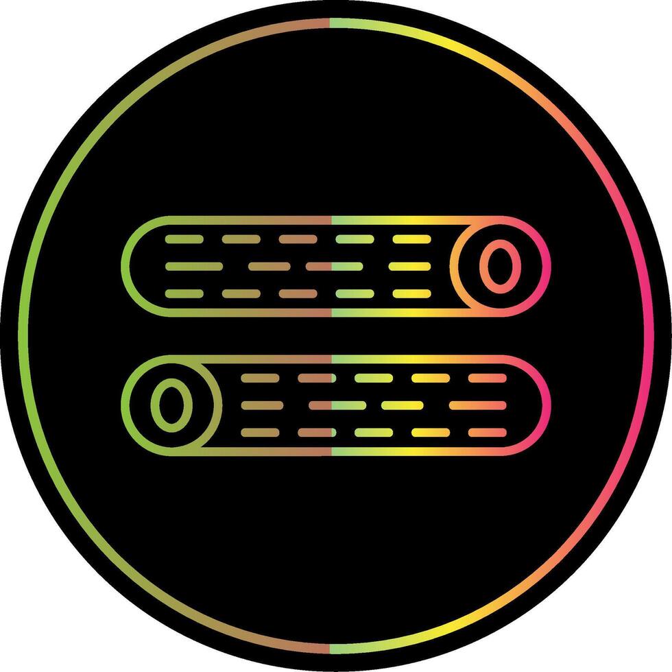 Wood Log Line Red Circle Icon vector