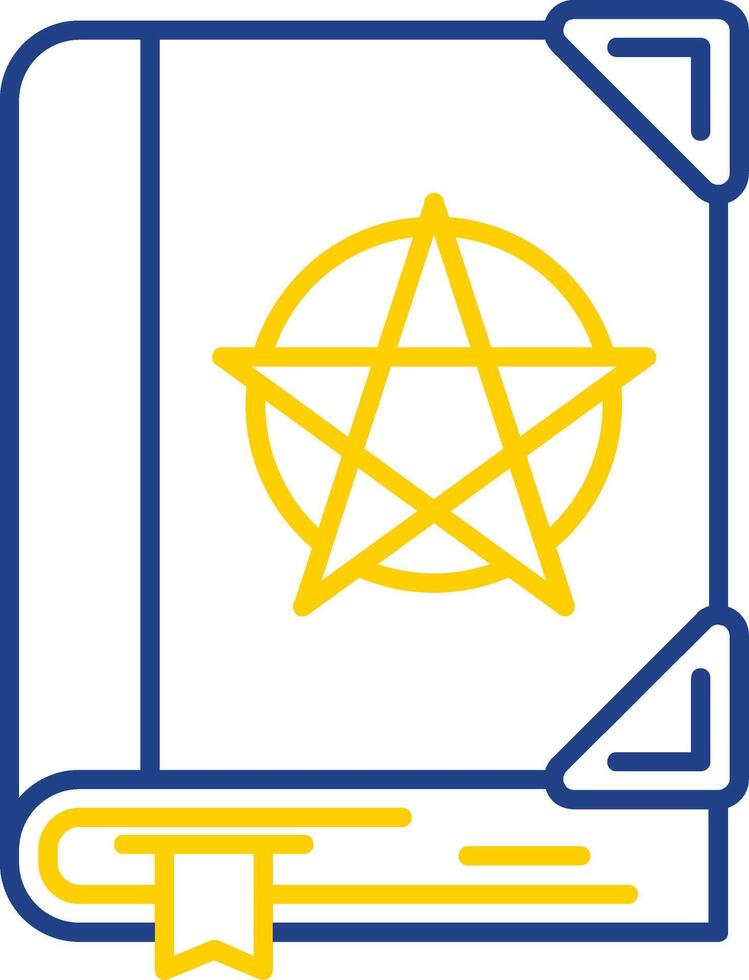 Spell Line Two Color Icon vector