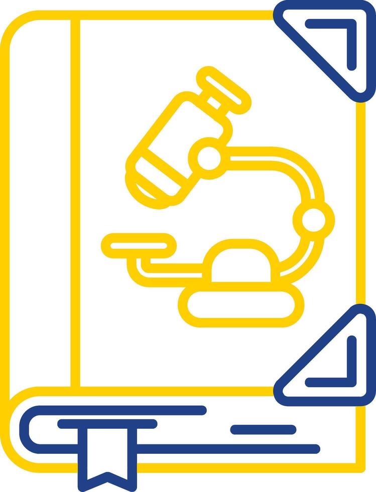 Biology Line Two Color Icon vector