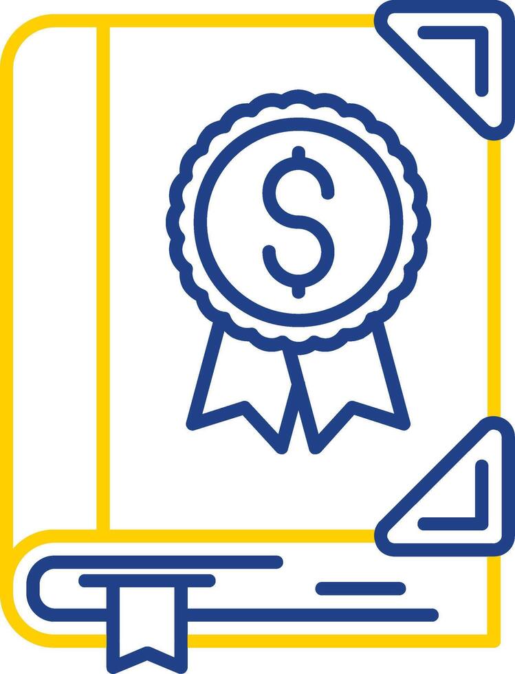 Valuable Line Two Color Icon vector