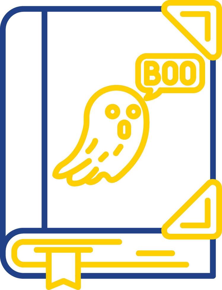 Spooky Line Two Color Icon vector