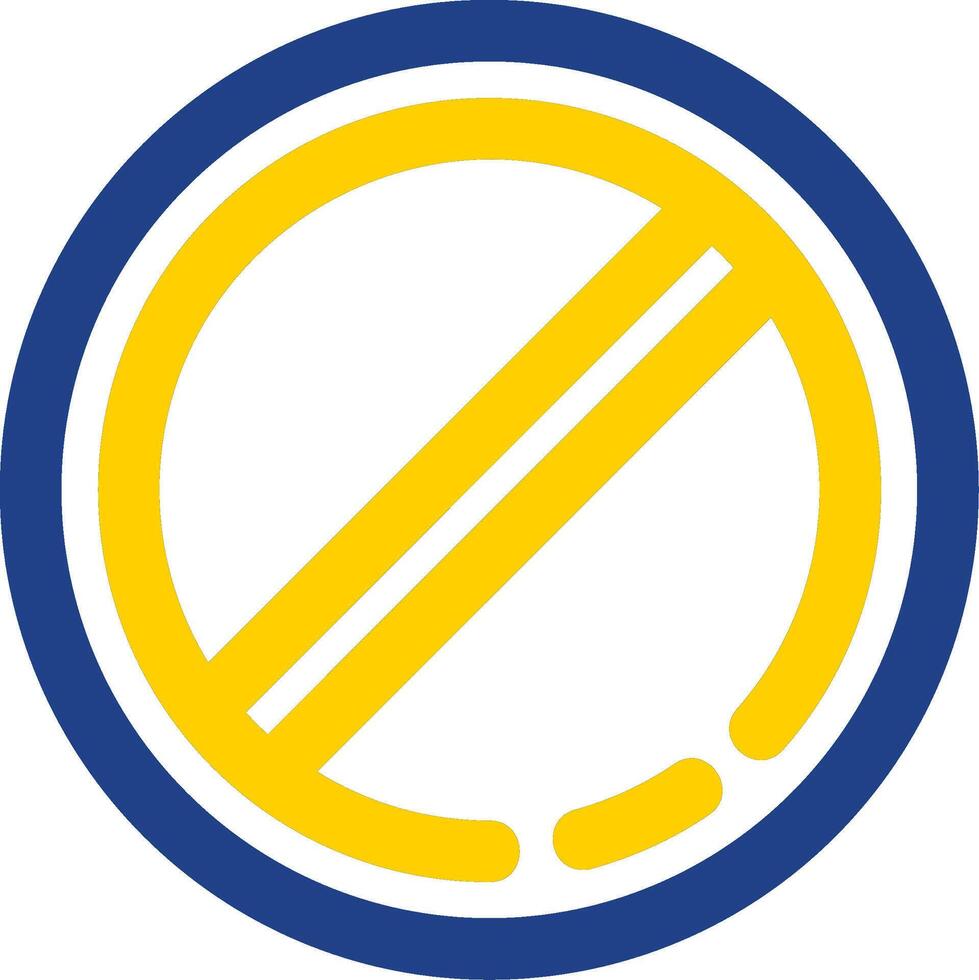 Block 1 Line Two Color Icon vector