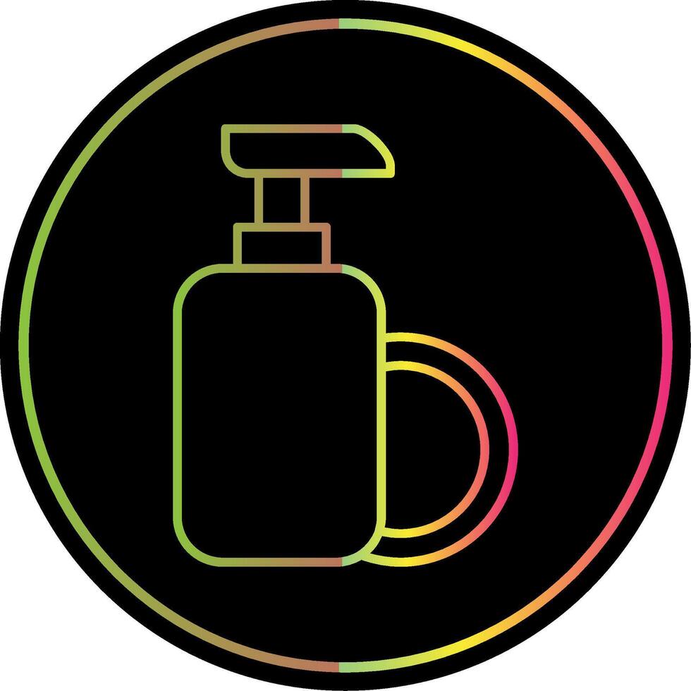 Dish Soap Line Gradient Due Color Icon vector