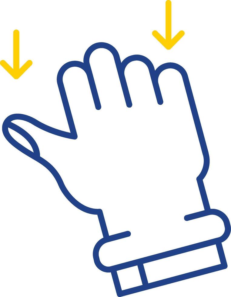 Drag Line Two Color  Icon vector