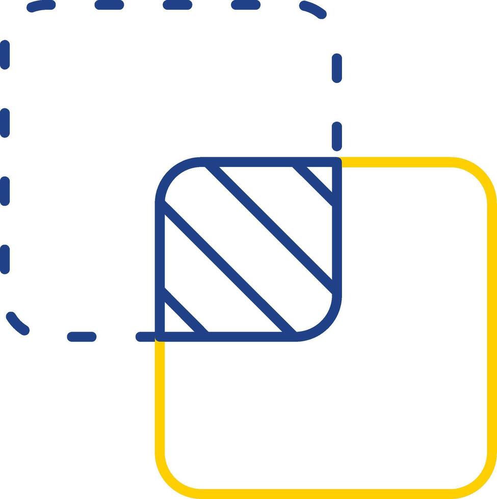 Unite Line Two Color  Icon vector