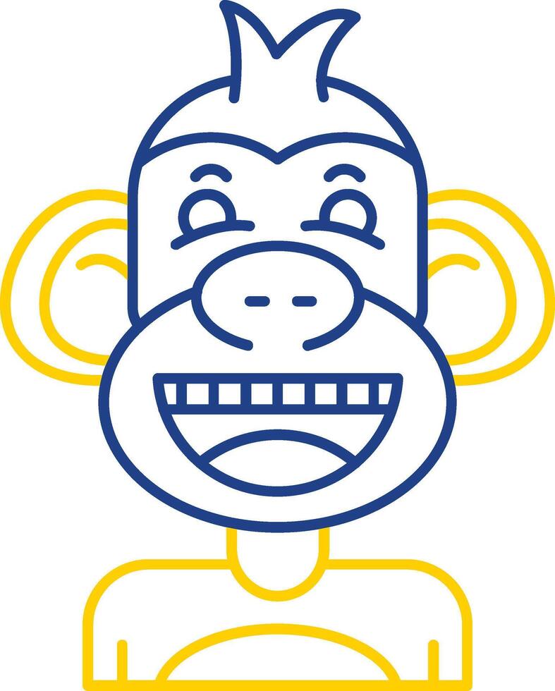FALSE Line Two Color Icon vector