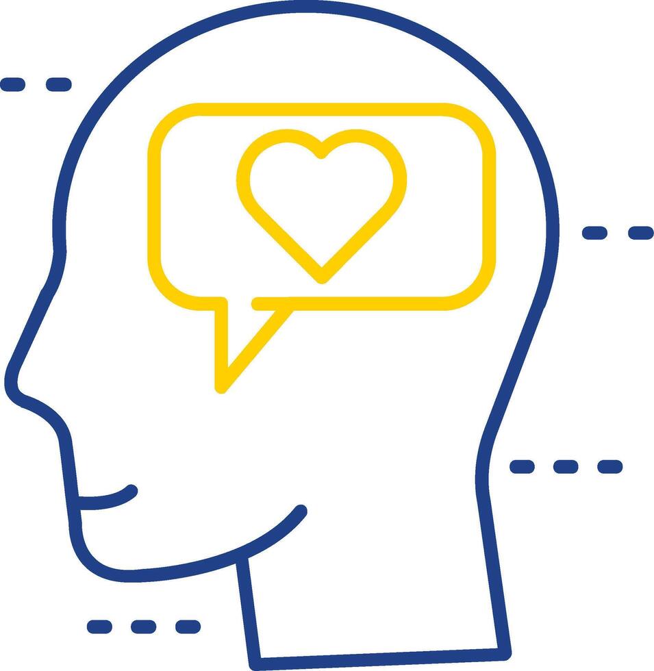 Dialog Line Two Color  Icon vector