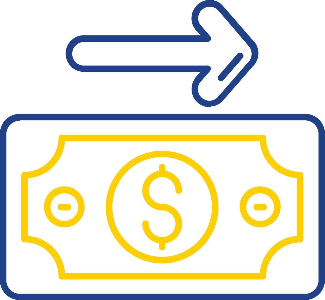 Payment Line Two Color Icon vector