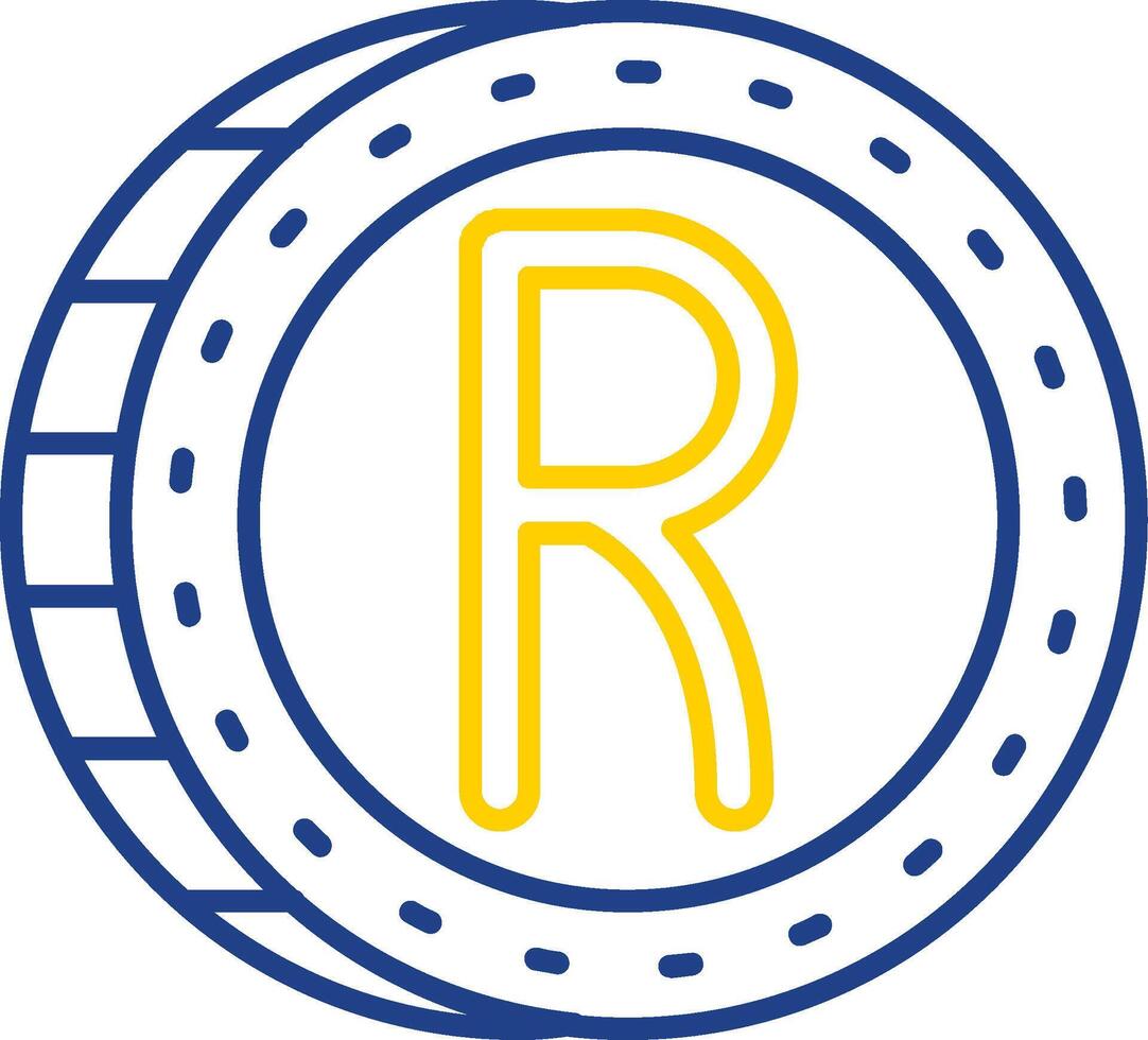 Rand Line Two Color  Icon vector