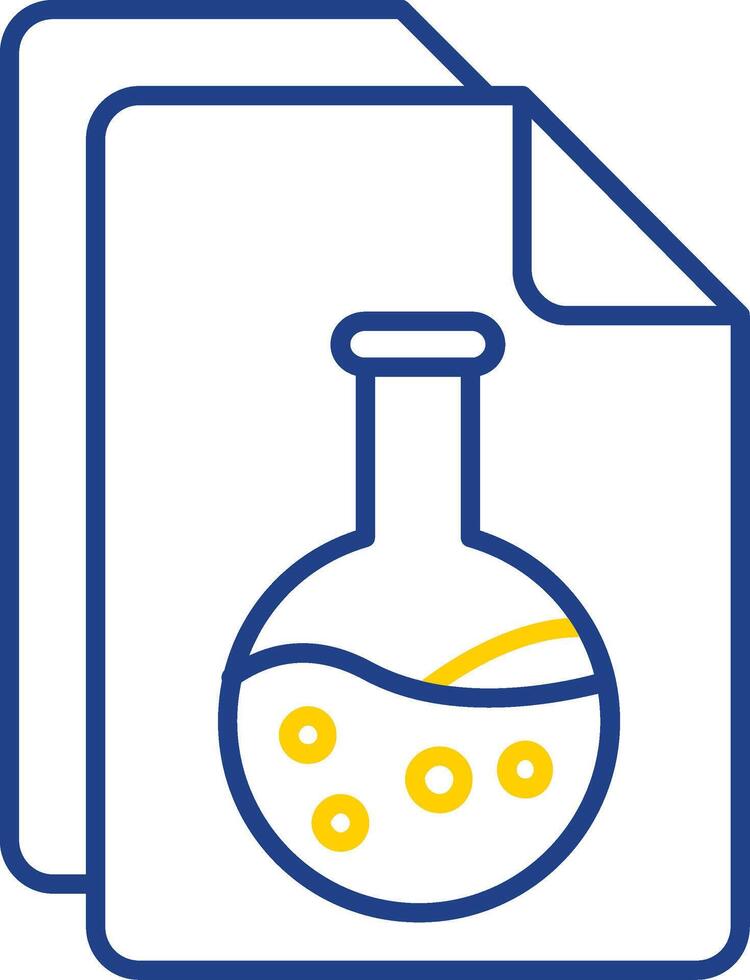 Document Line Two Color  Icon vector