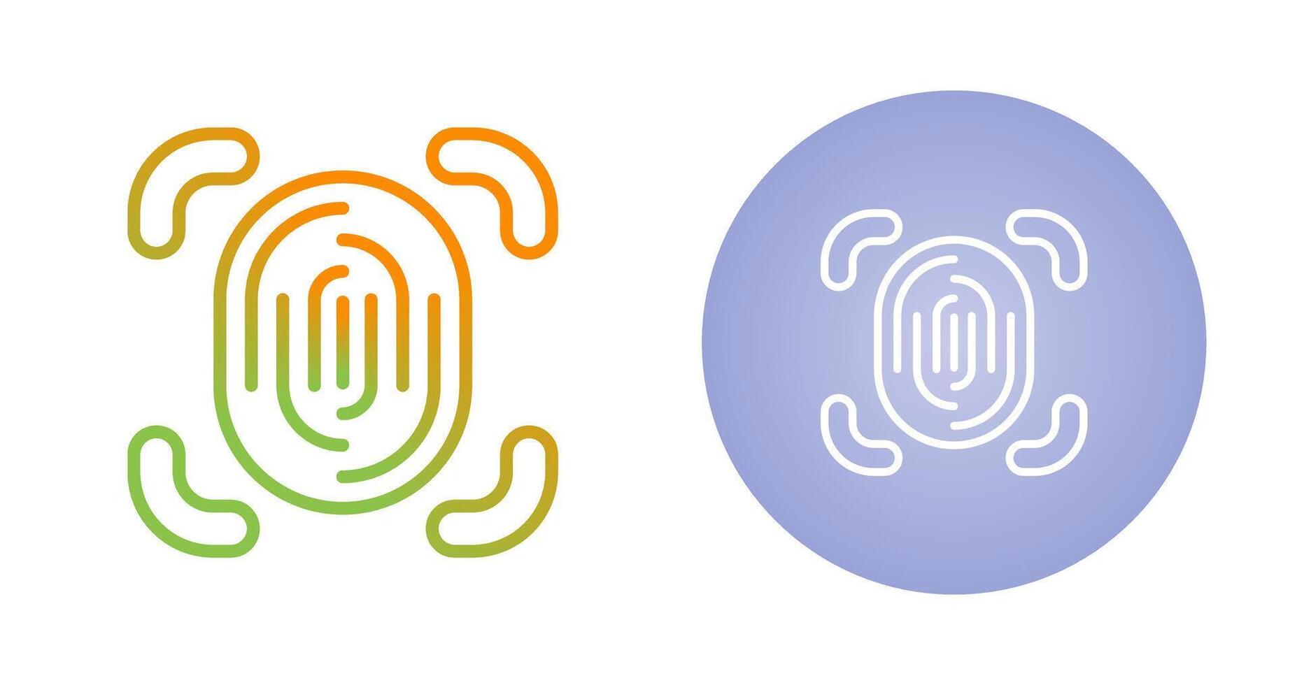 Fingerprint Scanner Vector Icon