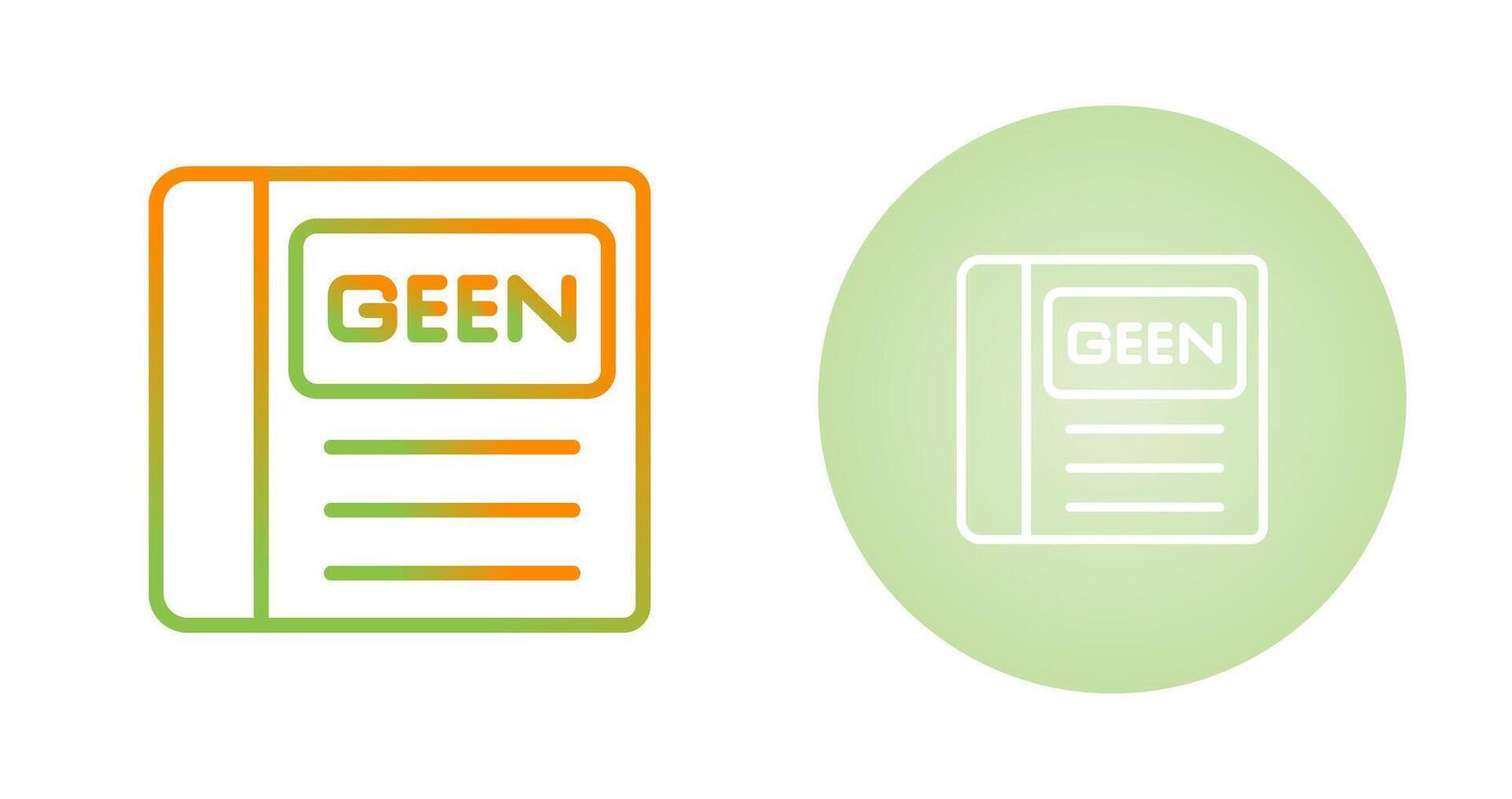 Green Book Vector Icon