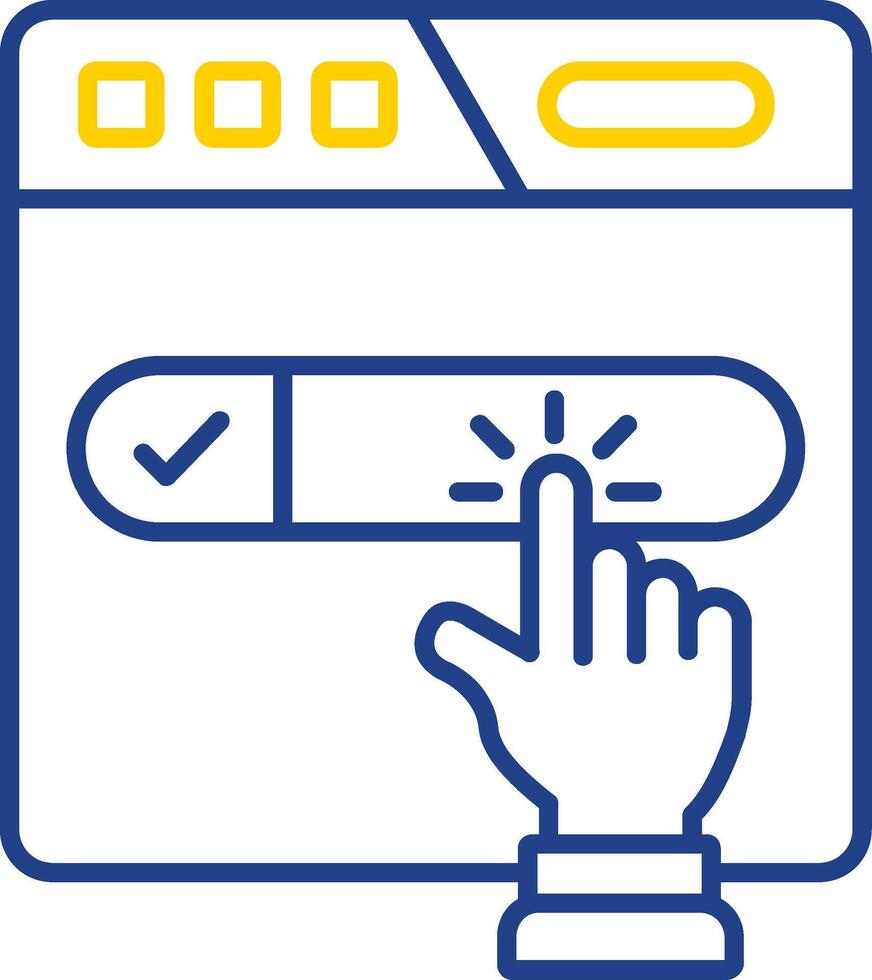 Subscribe Line Two Color Icon vector