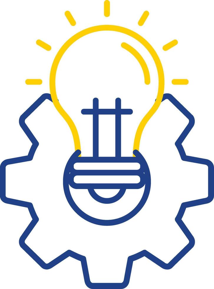 Idea Line Two Color Icon vector