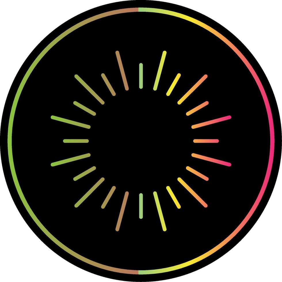 Fireworks Line Gradient Due Color Icon vector