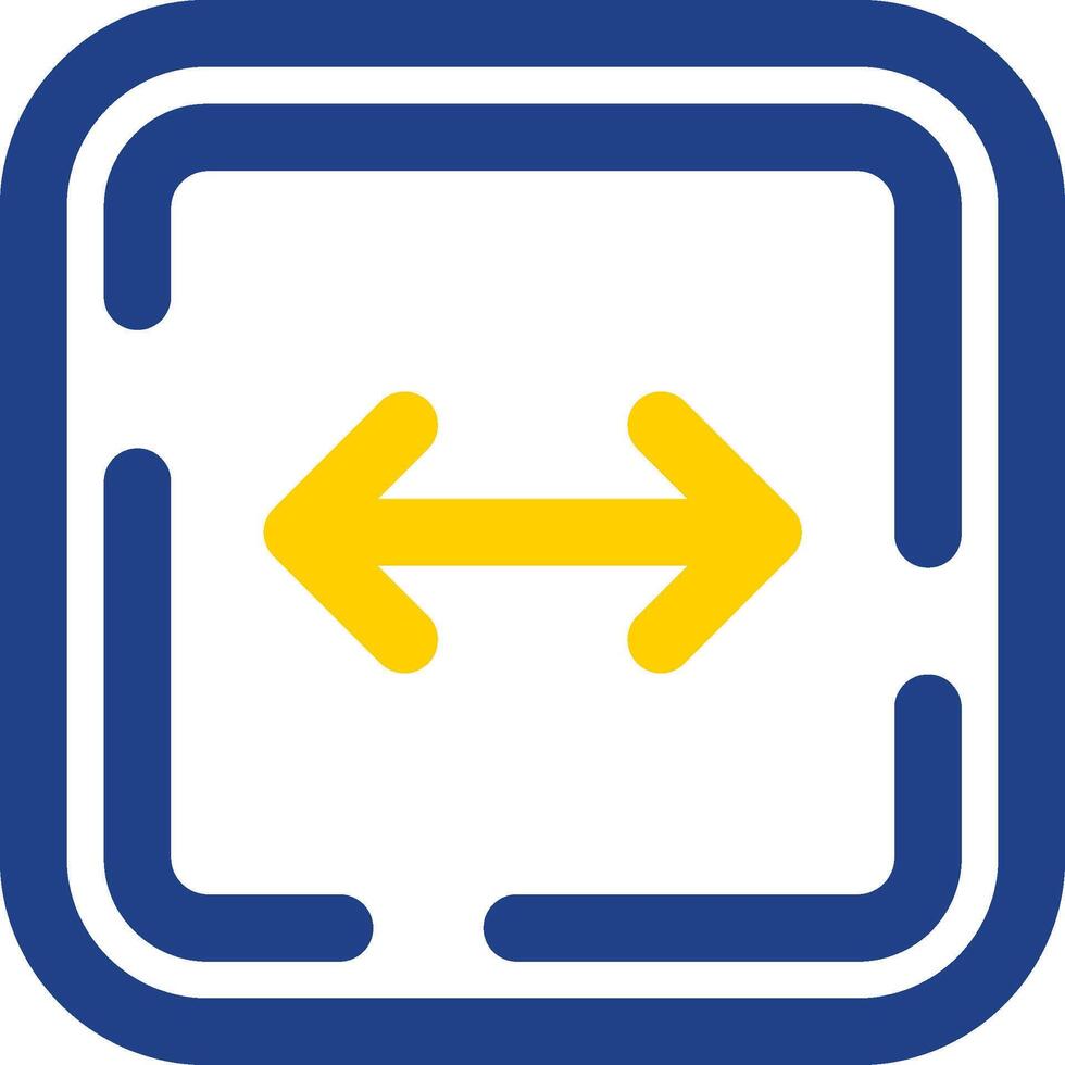 Left and right arrow Line Two Color Icon vector