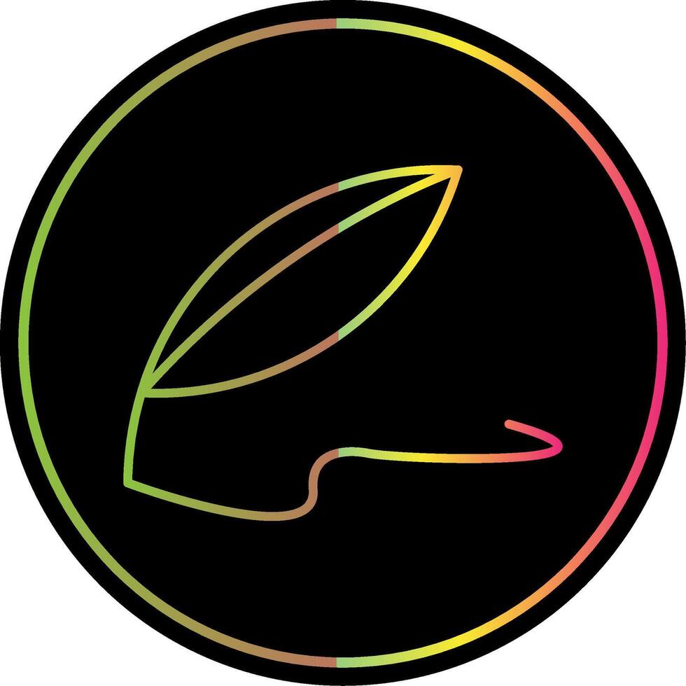 Quill Line Gradient Due Color Icon vector