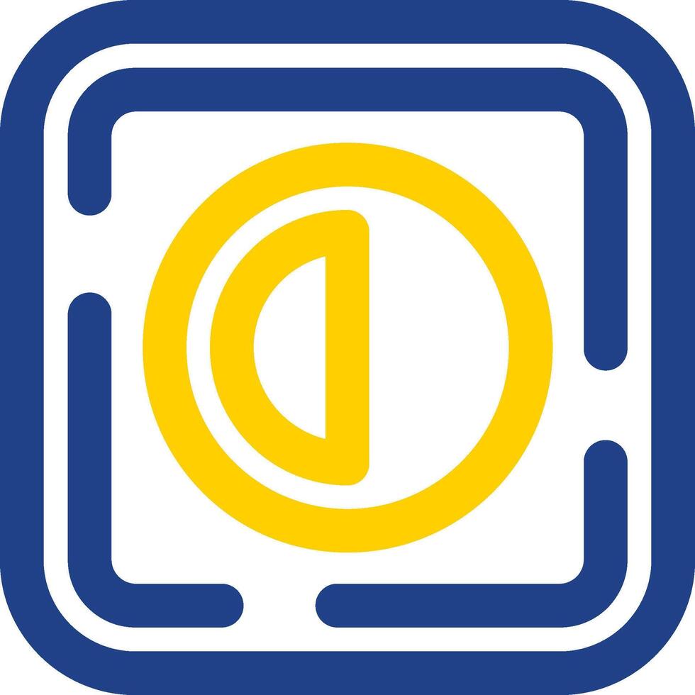 Brightness Line Two Color Icon vector