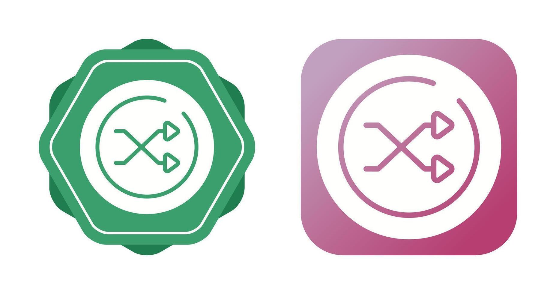 Shuffle Circle Vector Icon