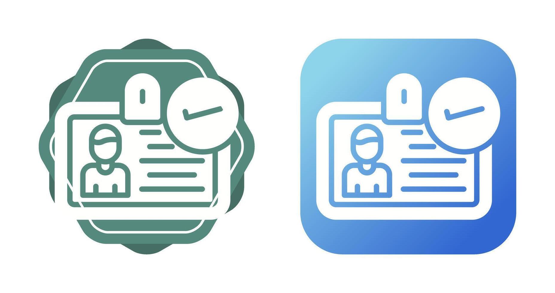 ID Verification Vector Icon