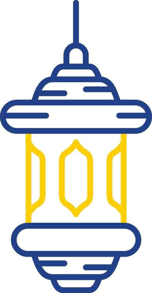 Lantern Line Two Color Icon vector