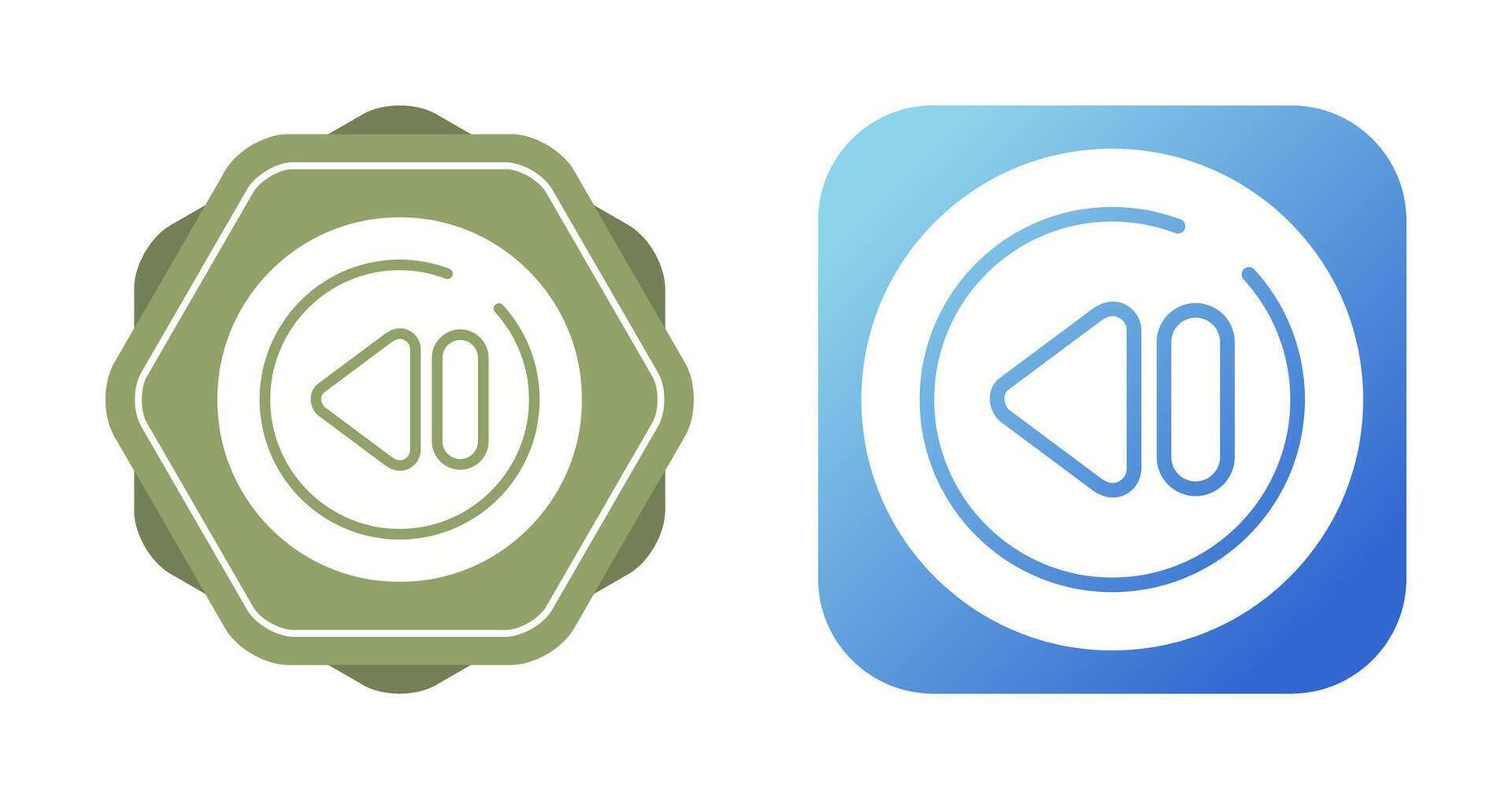 Previous Track Circle Vector Icon