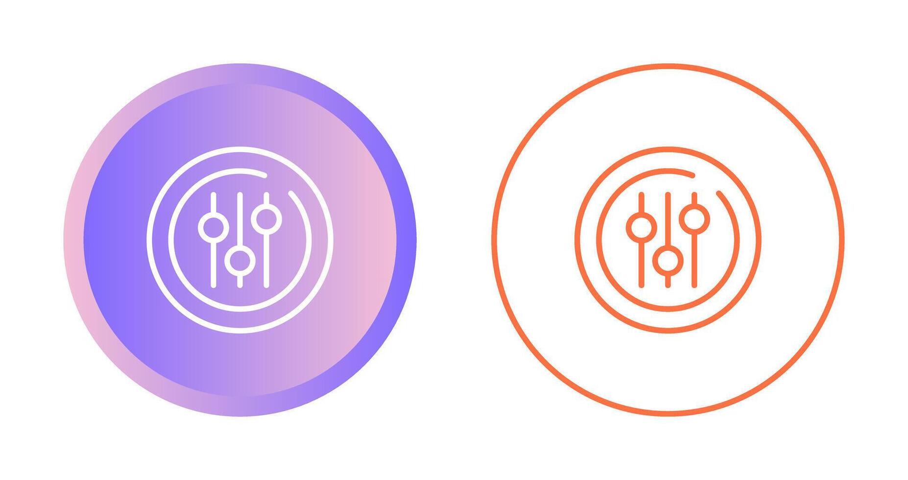 Audio Equalizer Circle Vector Icon