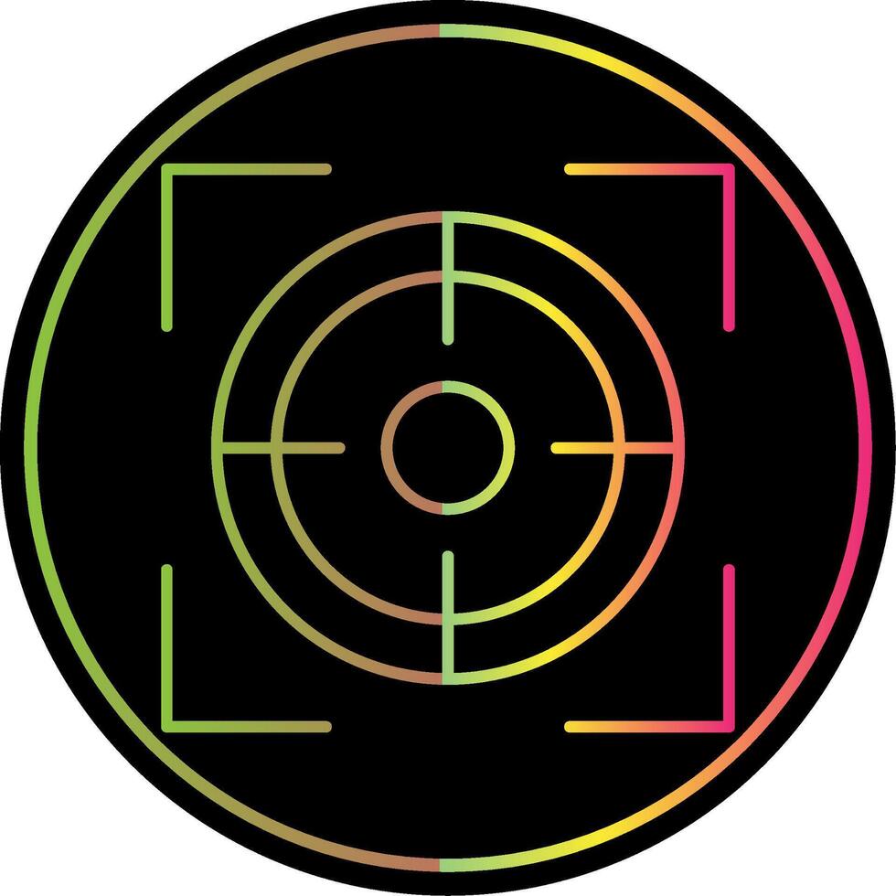Focus Line Gradient Due Color Icon vector