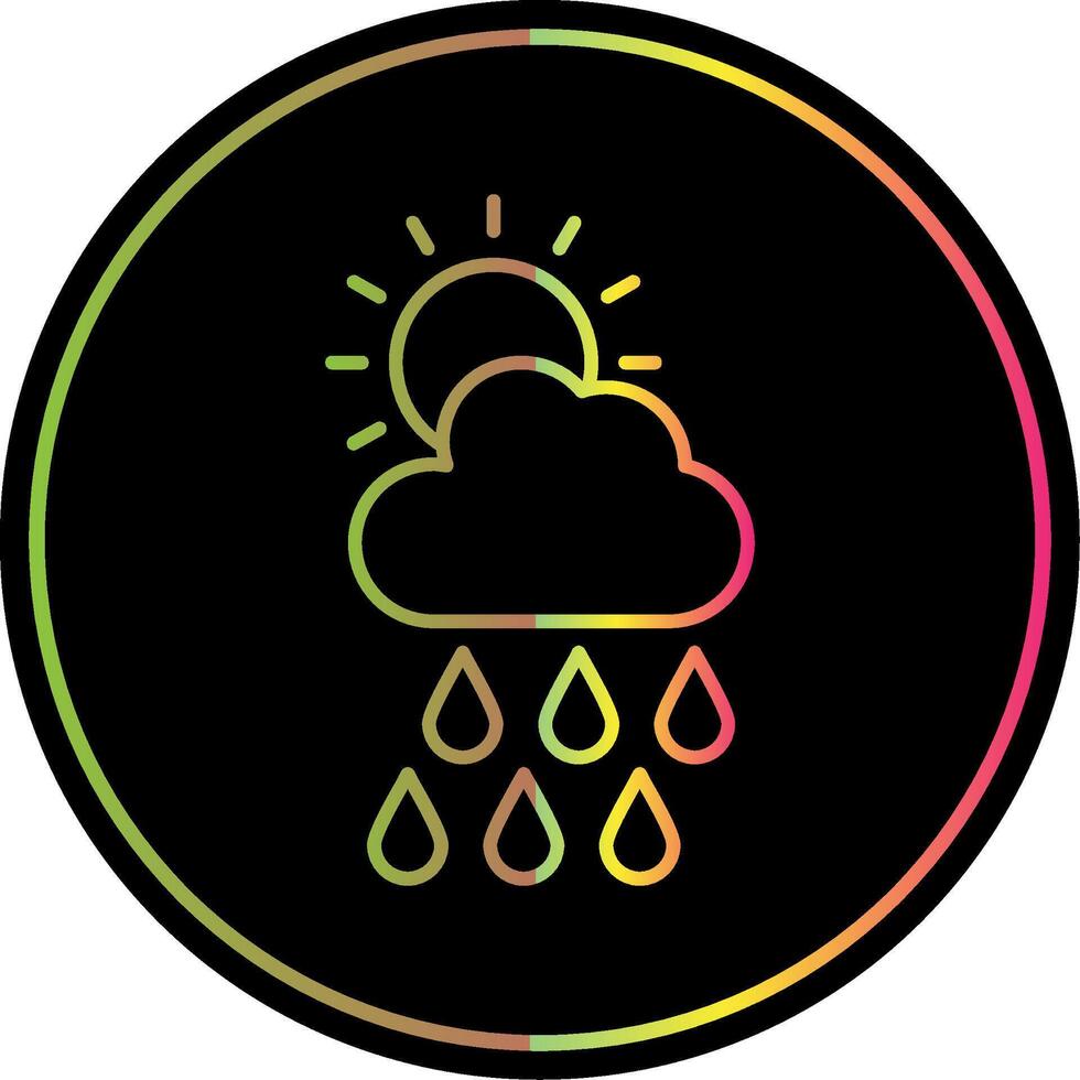 Forecast Line Gradient Due Color Icon vector