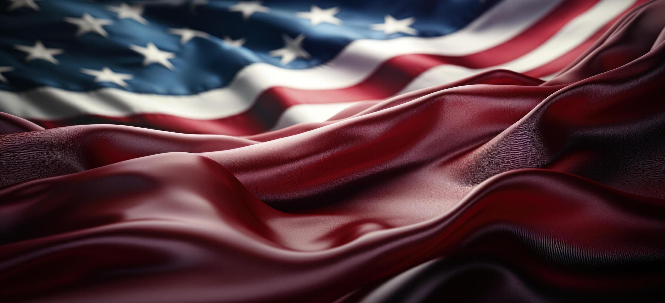 AI generated an american flag background. photo