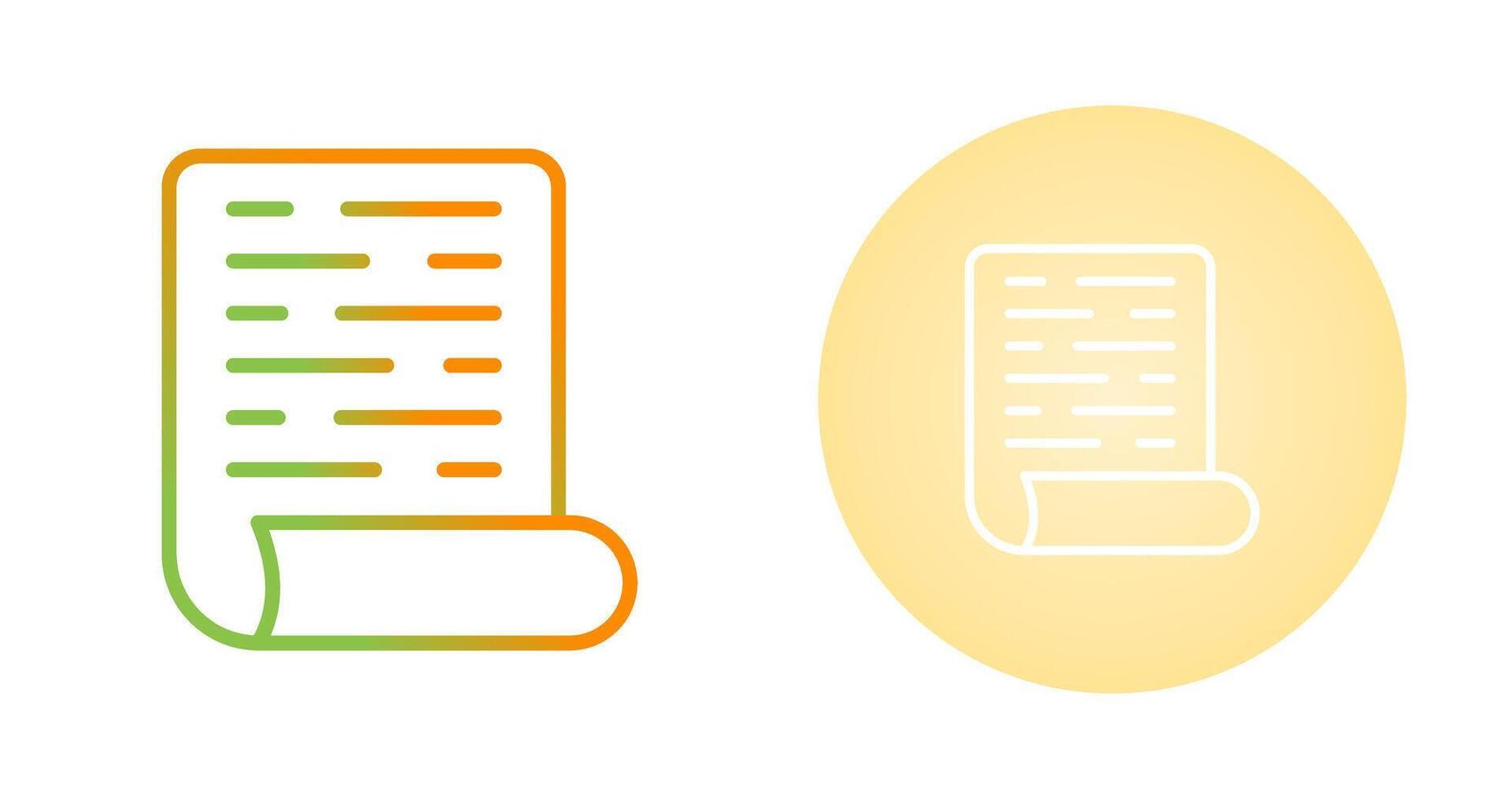 Page with Curl Vector Icon