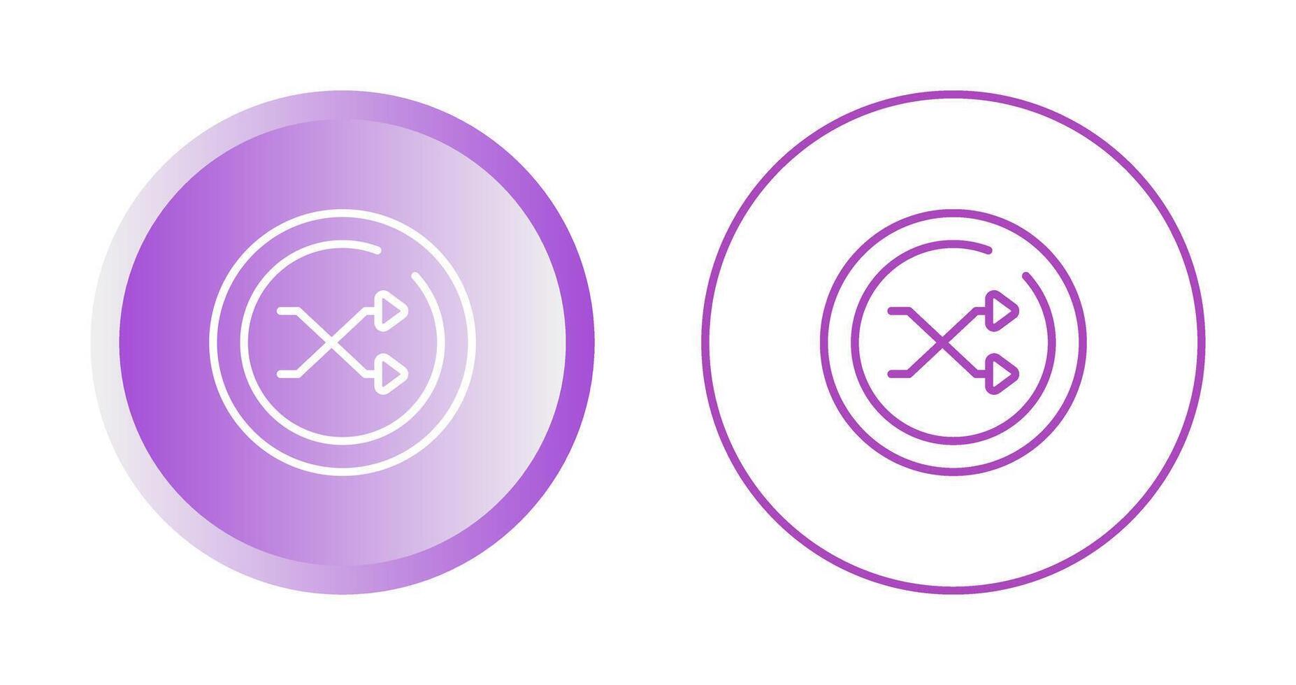 Shuffle Circle Vector Icon