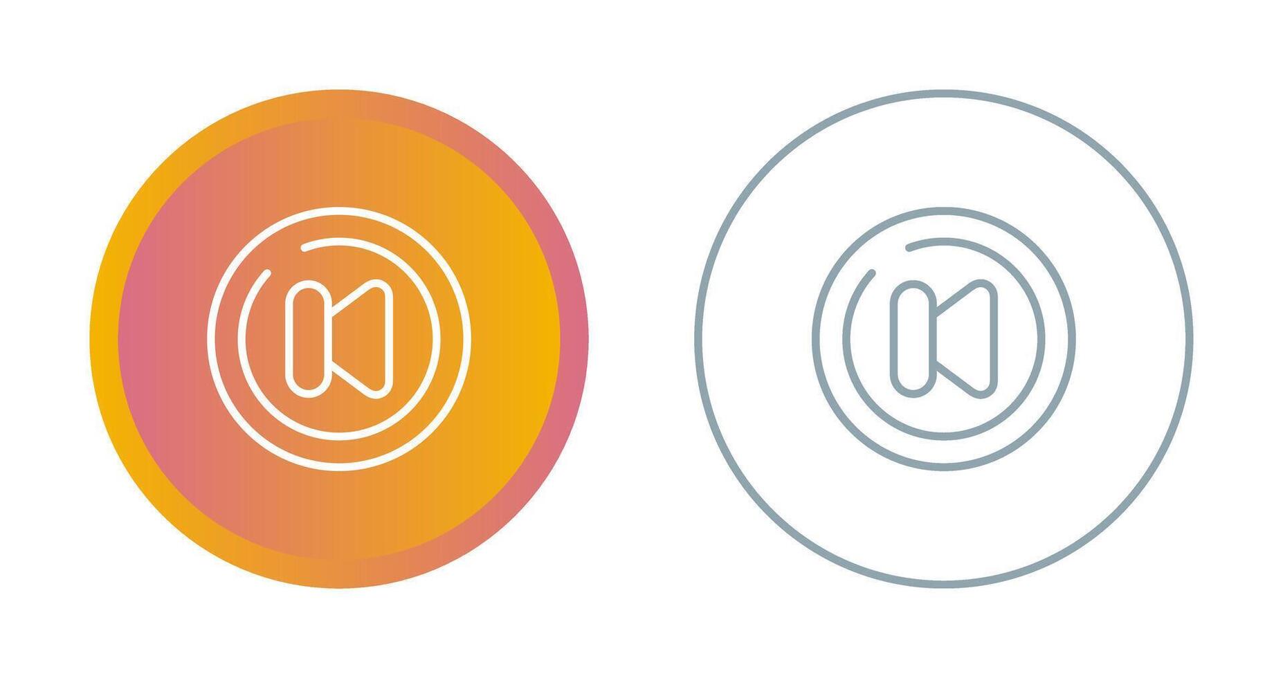 Video Previous Track Circl Vector Icon