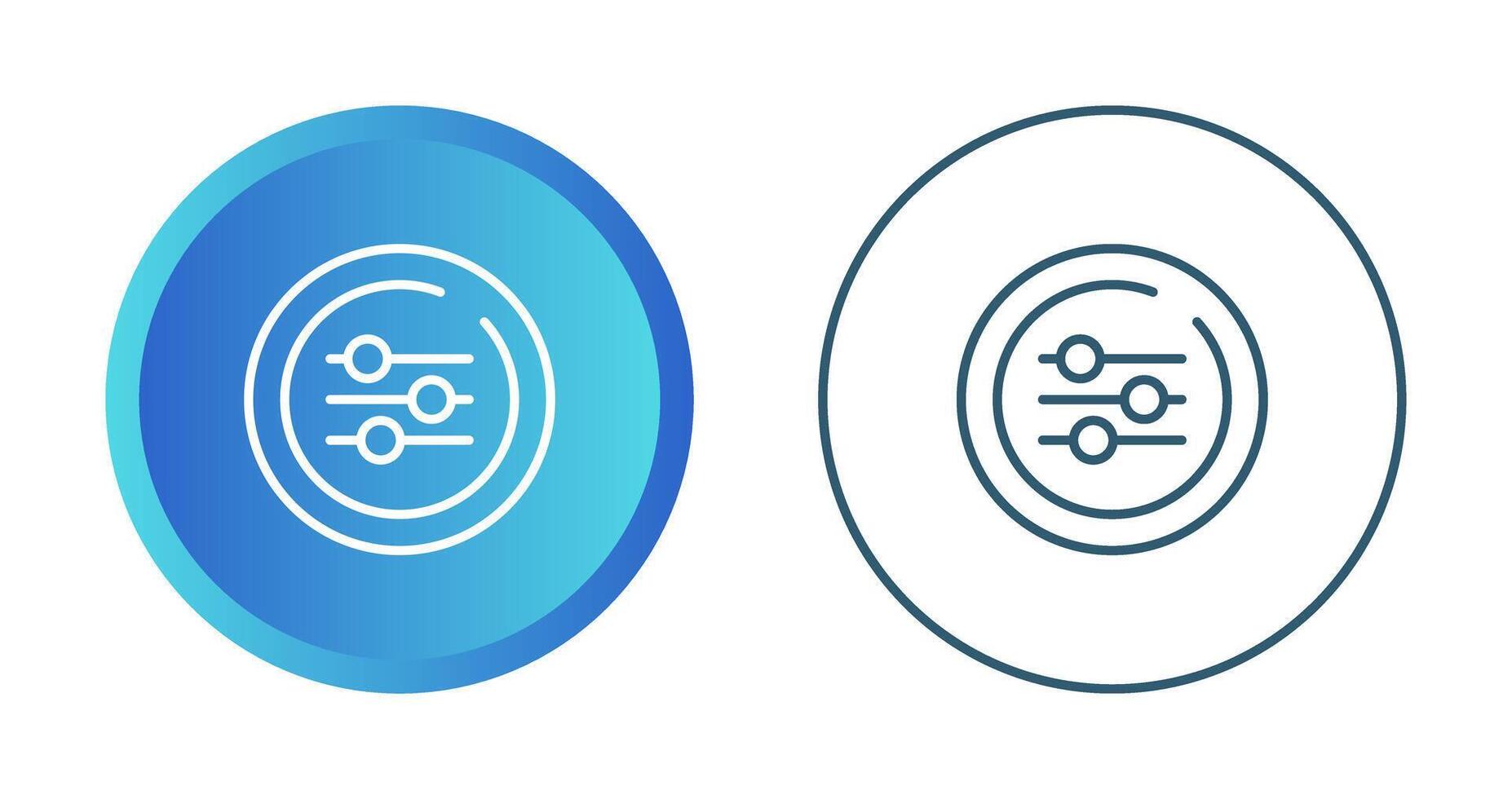 Equalizer Circle Vector Icon