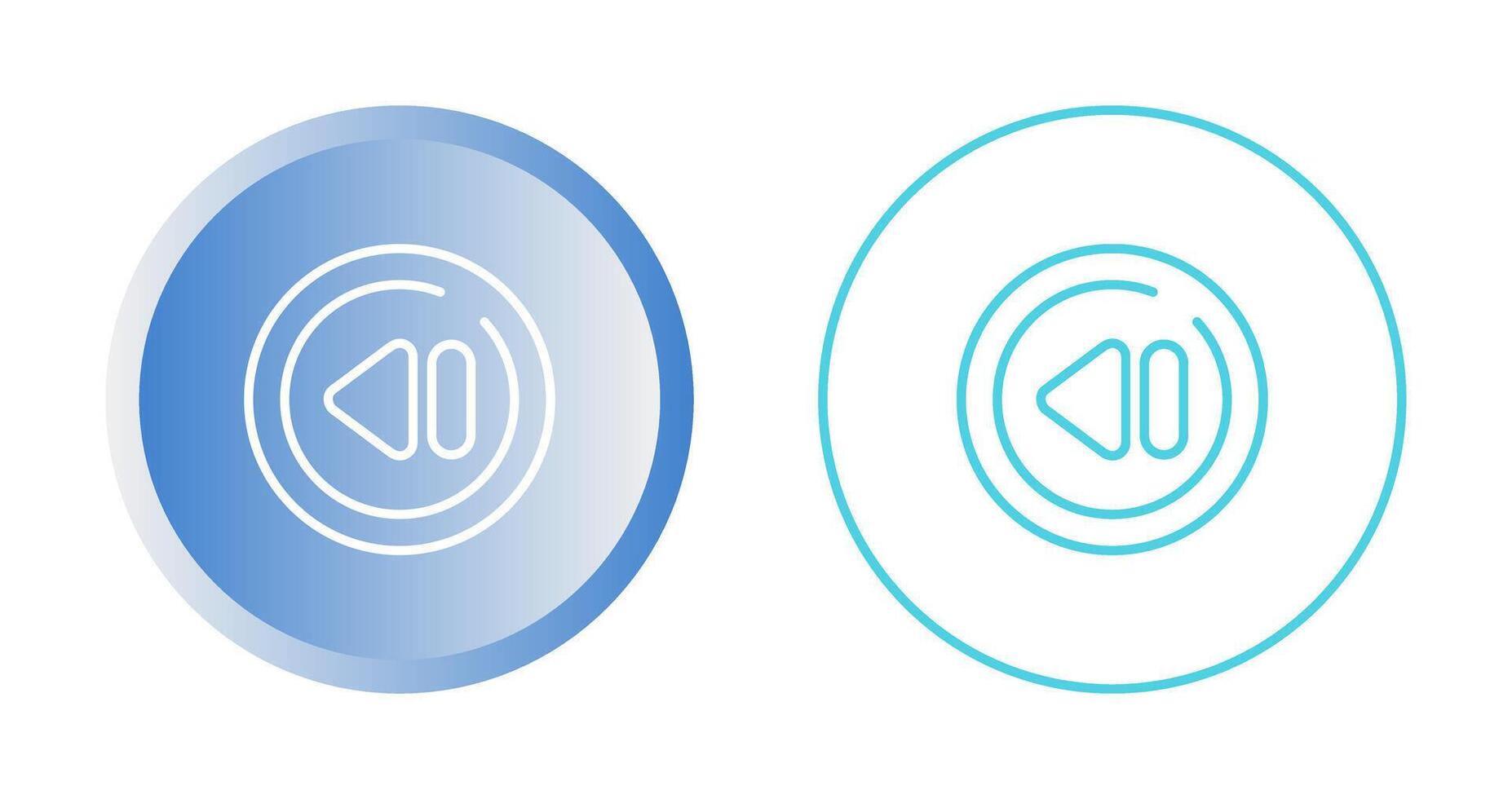Previous Track Circle Vector Icon