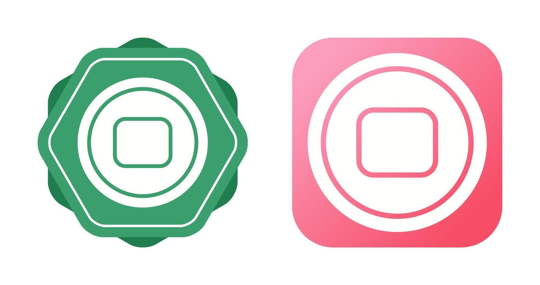 Stop Button Vector Icon