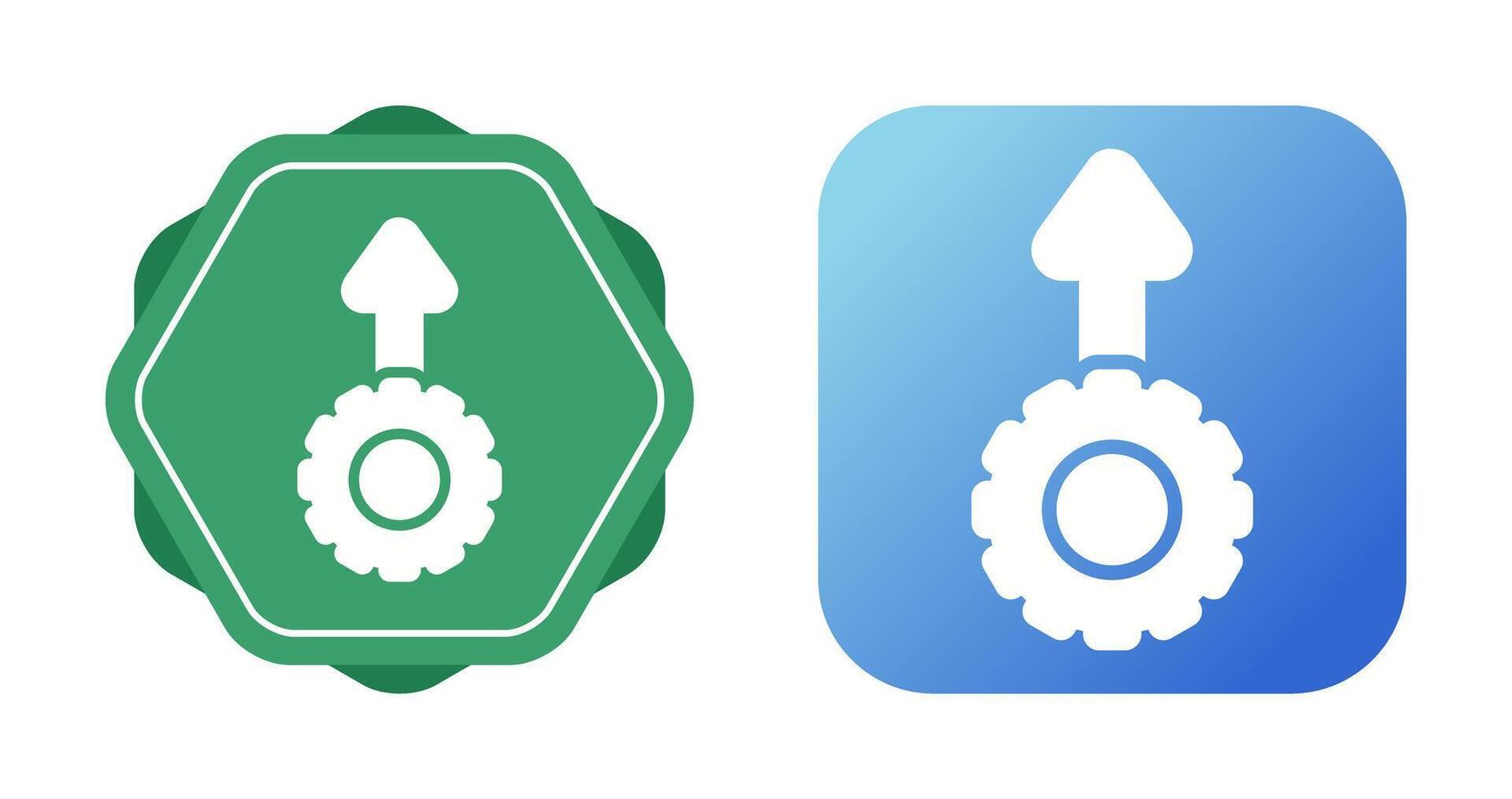 actuación mejora vector icono