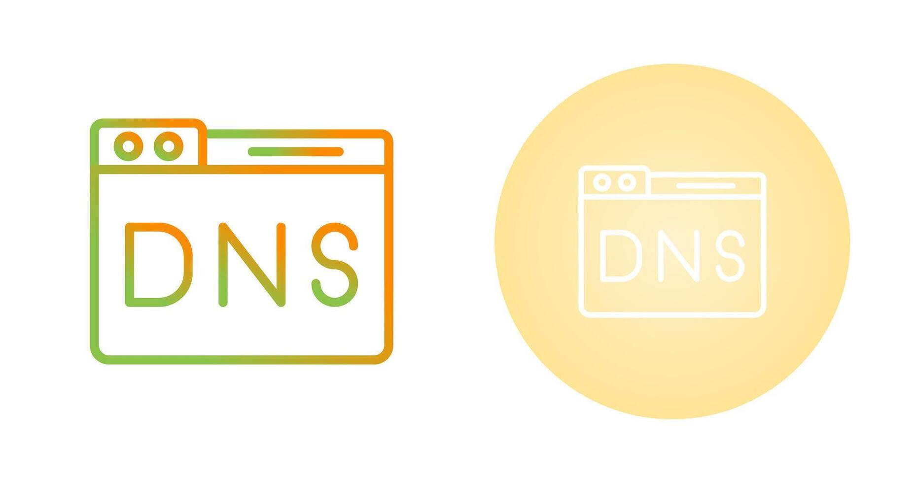 Domain DNS Management Vector Icon