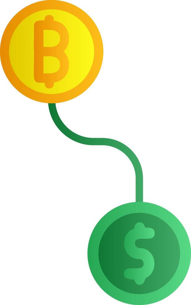 Btc conversion Vector Icon