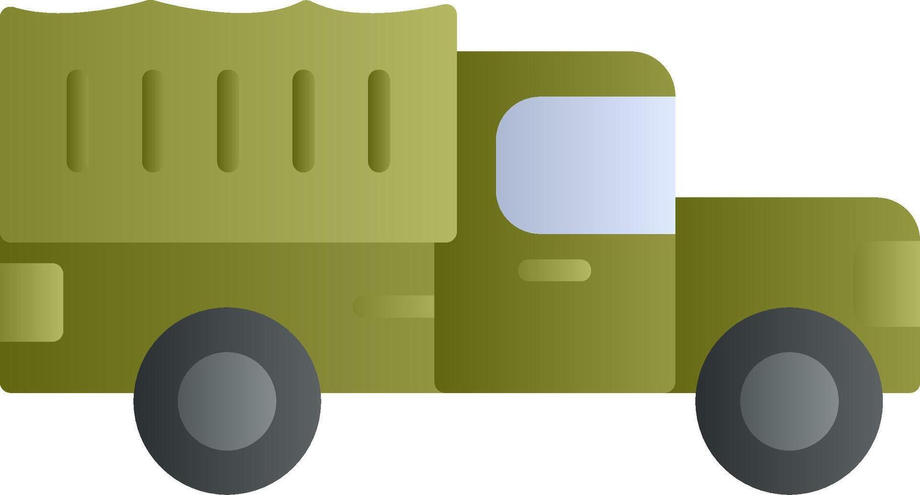 icono de vector de camión militar