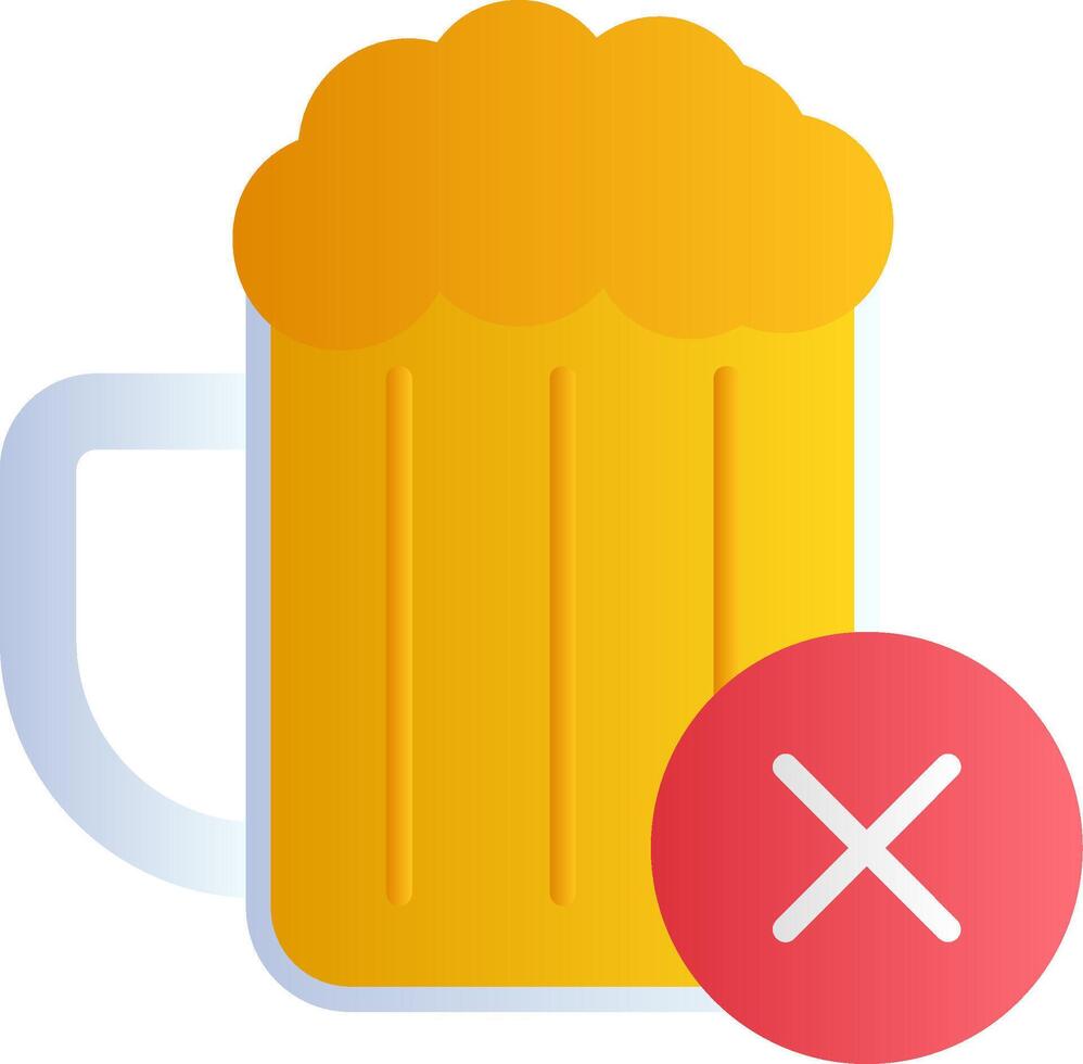 No Alcohol Vector Icon