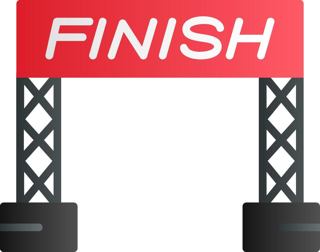 Finish Line Vector Icon