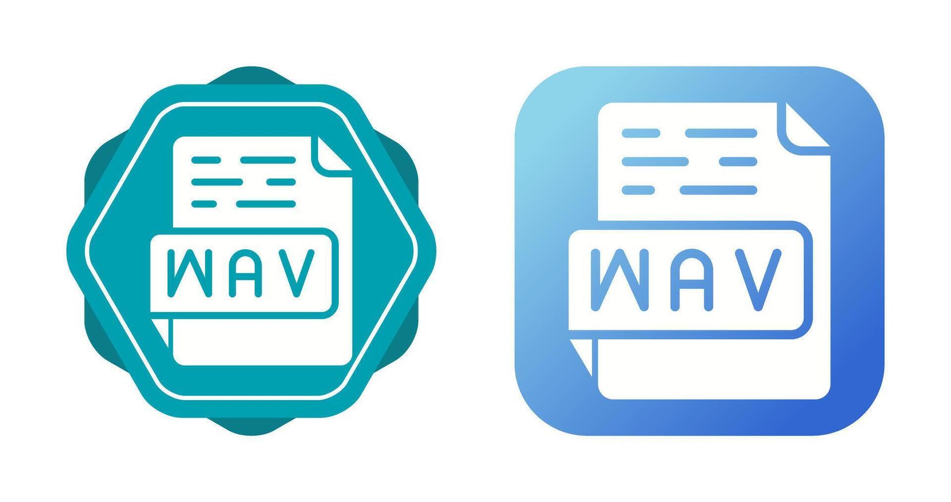 wav vector icono