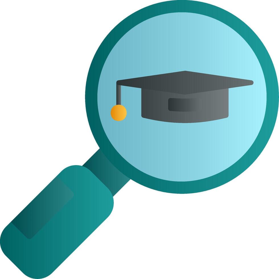 Search University Course Vector Icon