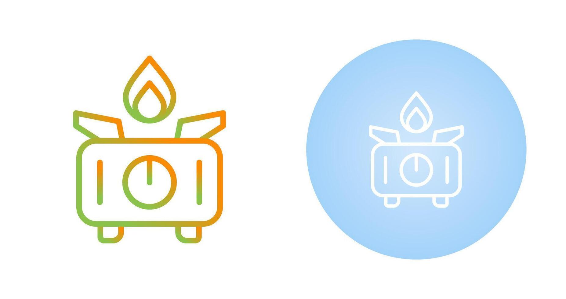 Portable stove Vector Icon