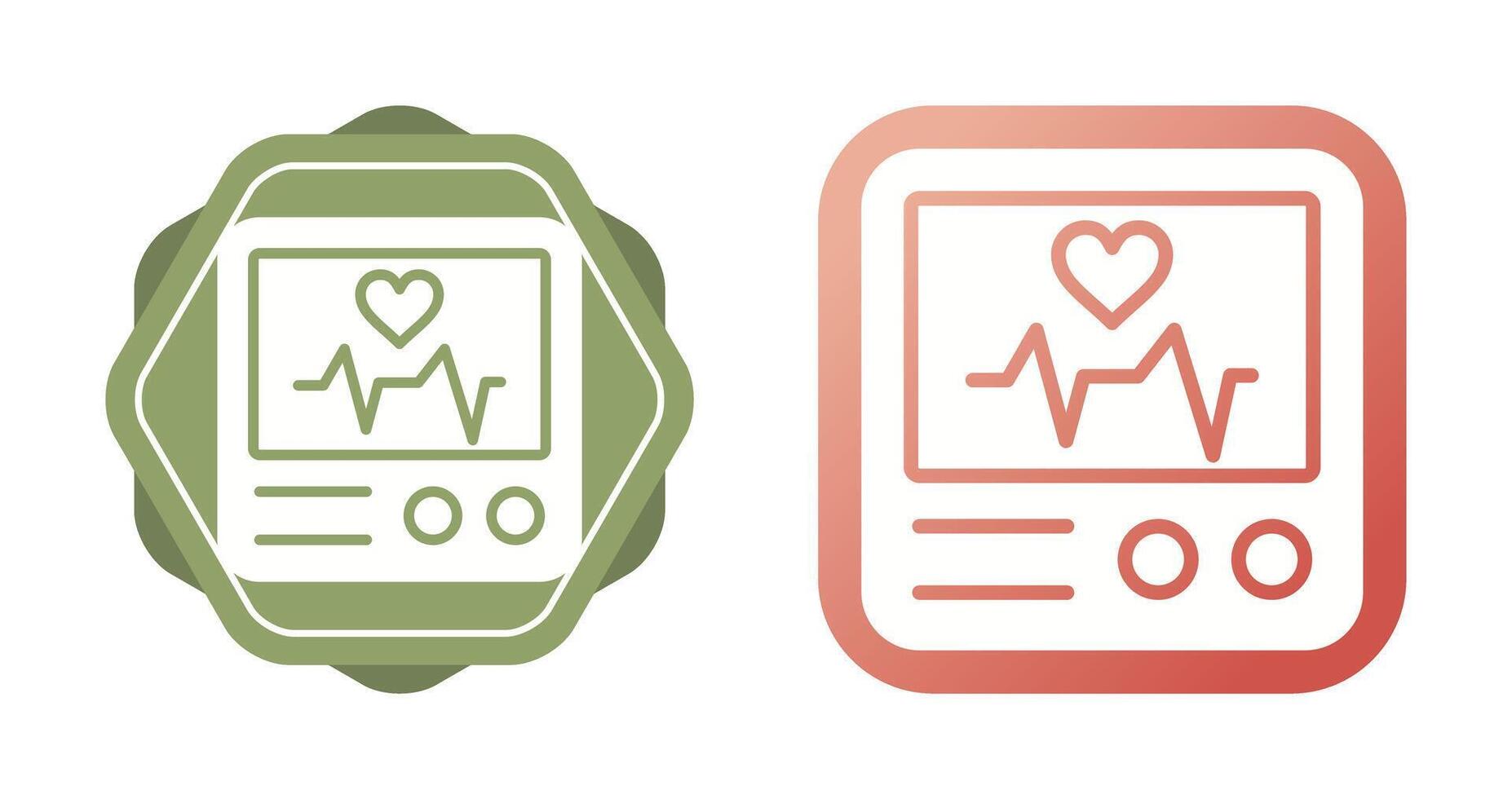 Heart Rate Monitor Vector Icon