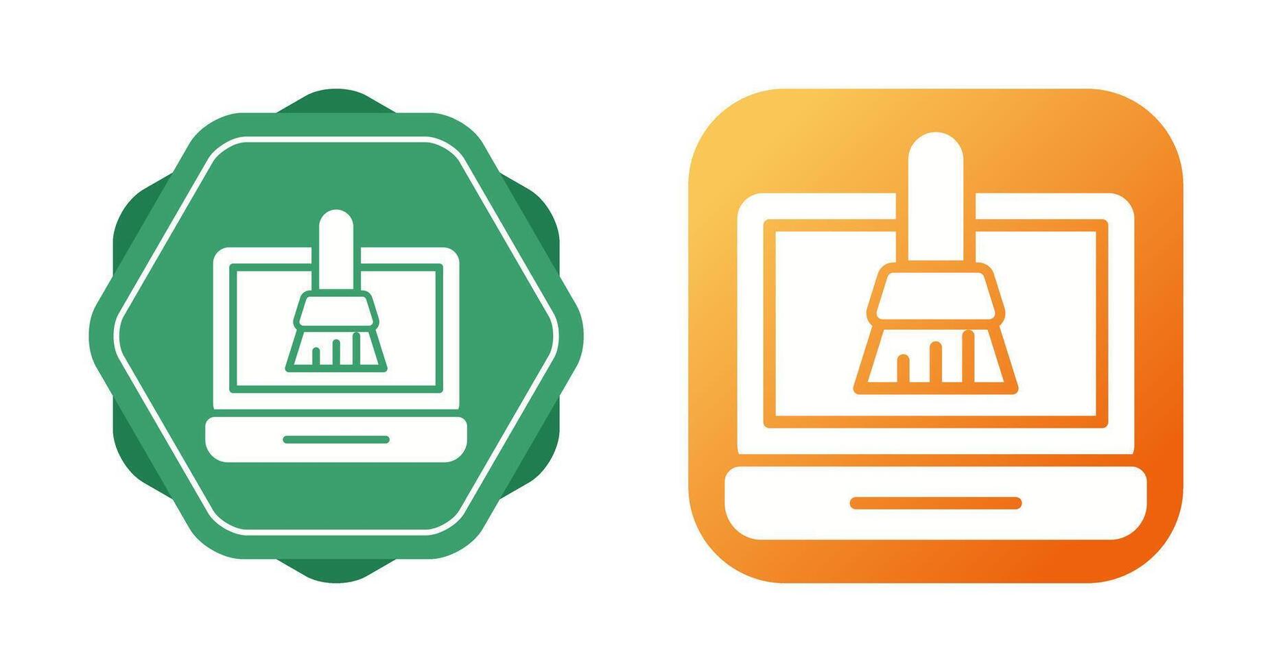Disk Cleanup Vector Icon
