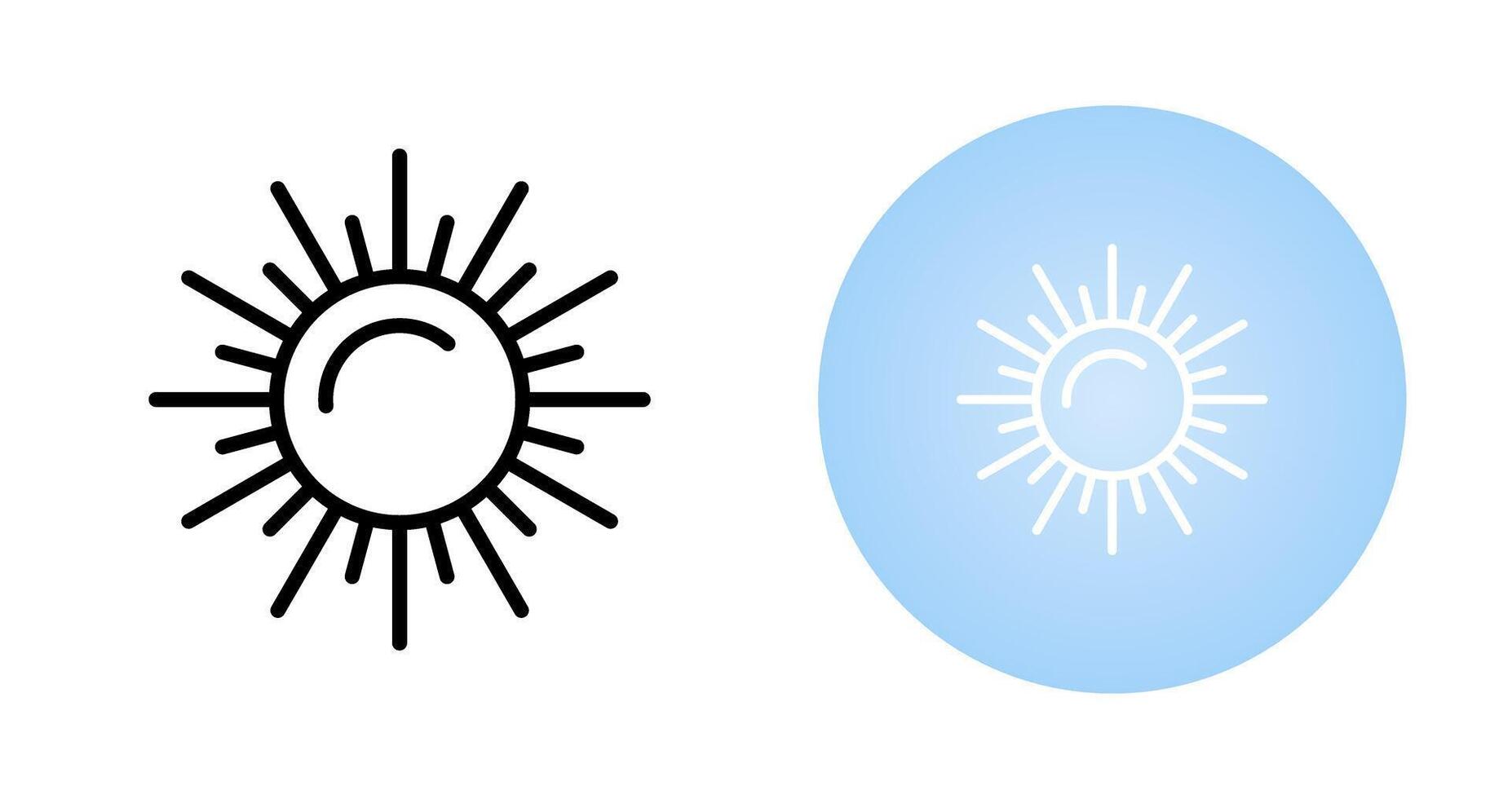 icono de vector de sol