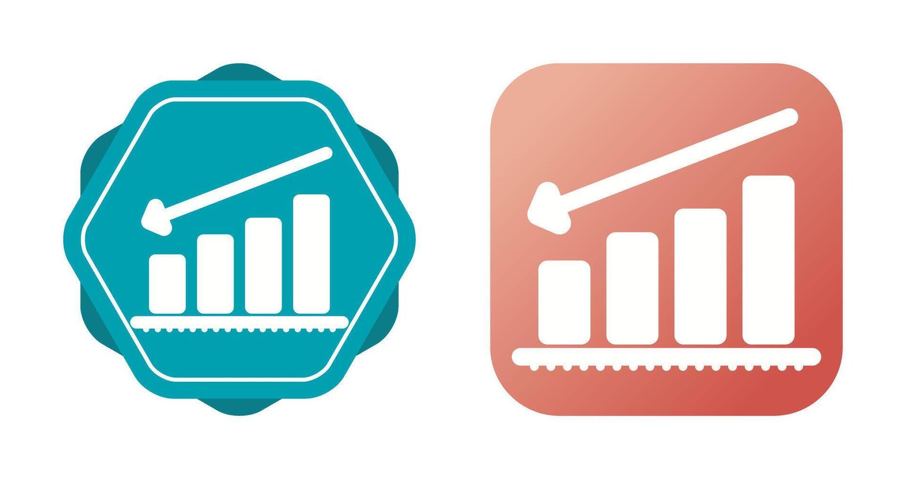 Chart Decreasing Vector Icon