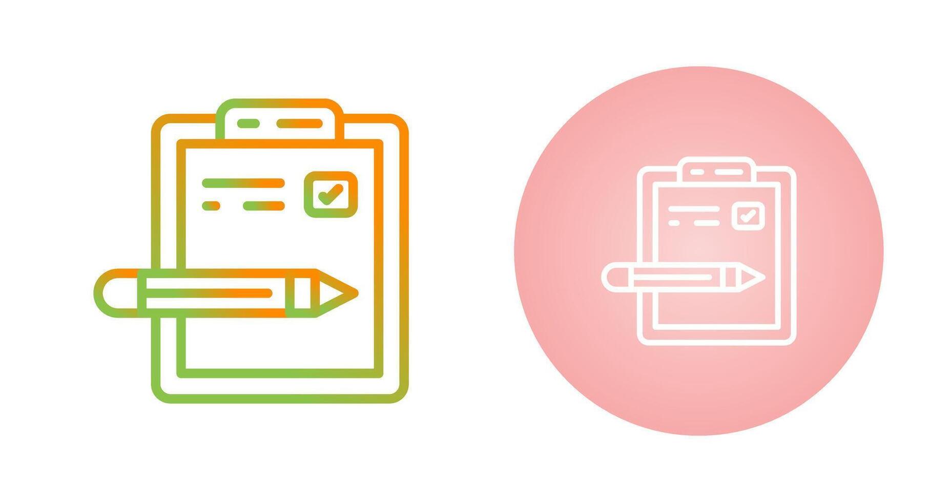 Pen And Paper Vector Icon